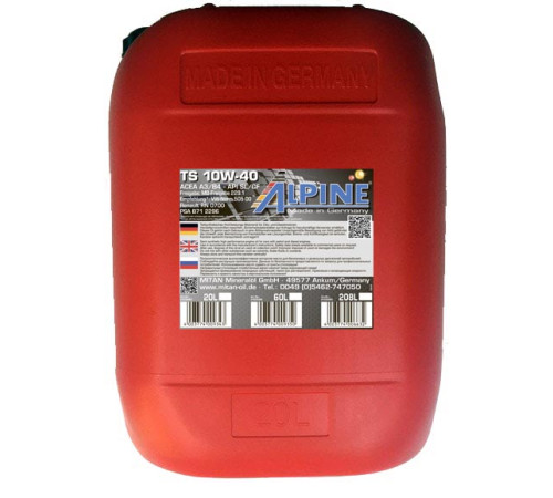 Alpine TS 10W-40, 20л