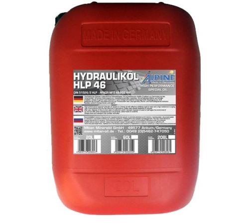 Alpine Hydrauliköl HLP 46, 20л