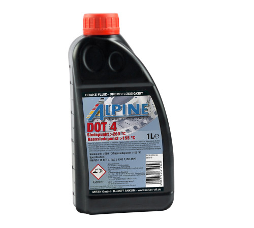 Alpine Тормозная жидкость DOT 4, 1л