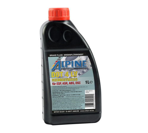 Alpine Тормозная жидкость DOT 4 LV, 1л